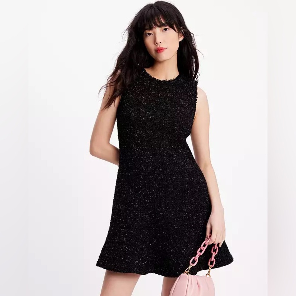 Kate Spade New York Flounce Tweed Dress - size 0 - Picture 2 of 7